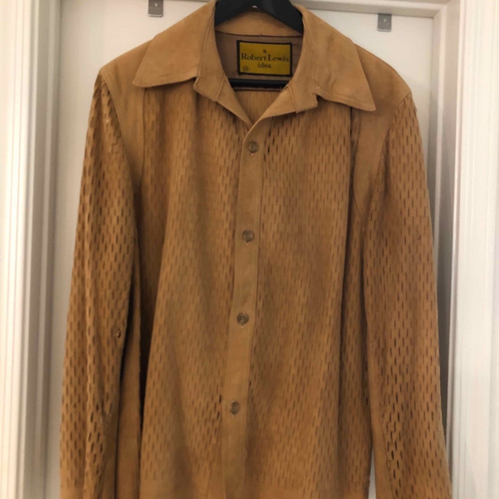 Vintage 70-80's a Robert Lewis idea Men's Suede Shirt Size: 42